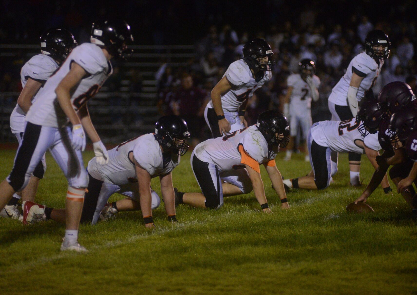 Lee football defensive front